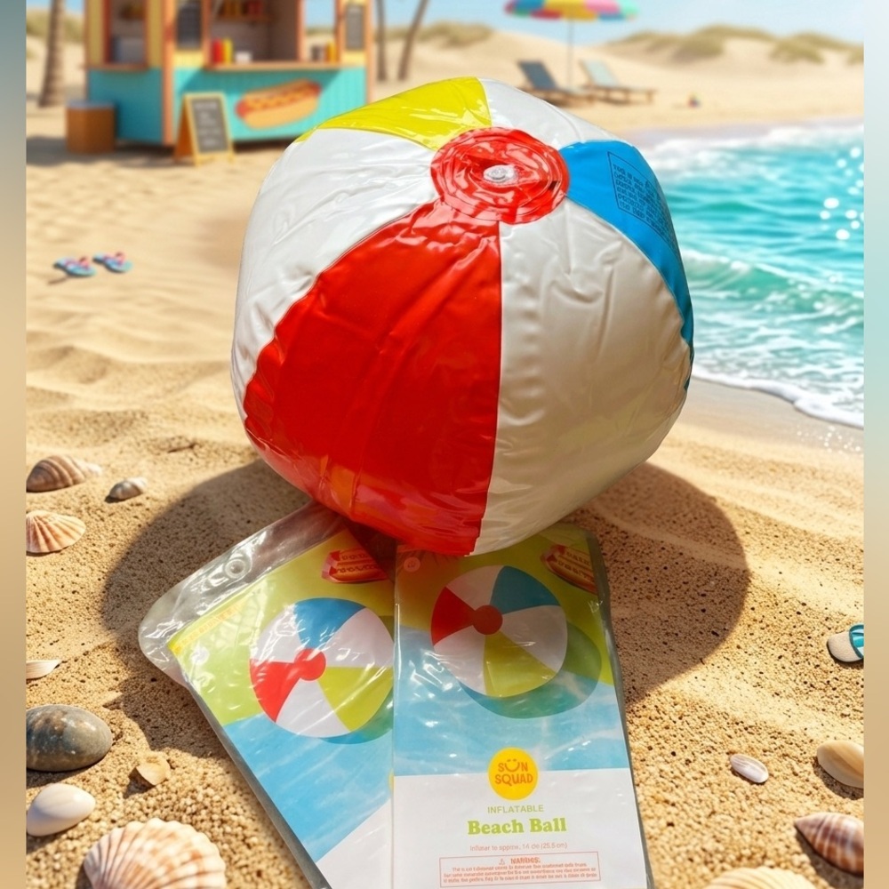 ( 5 pc)Colorful Inflatable Beach Ball